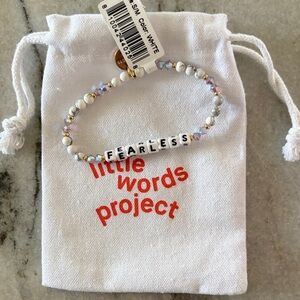 Little Words Project 'Fearless' Bracelet - White
